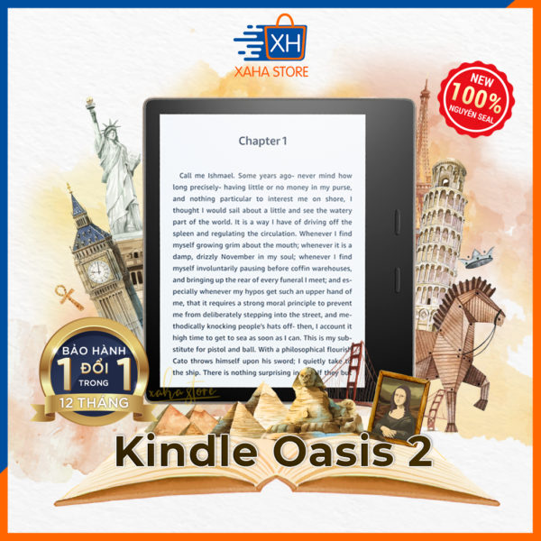 [Tặng kèm USB 32GB] Máy đọc sách Amazon Kindle Oasis 2 – 32gb – champagne gold