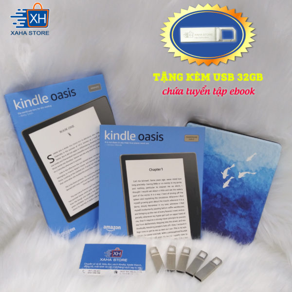 Máy đọc sách Amazon Kindle Oasis 3 – 8gb – graphite [TẶNG kèm túi chống sốc] – Bảo hành 12 tháng