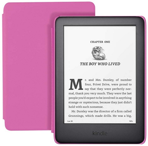 Máy đọc sách Kindle Kids Edition 2019 – Bao da hồng