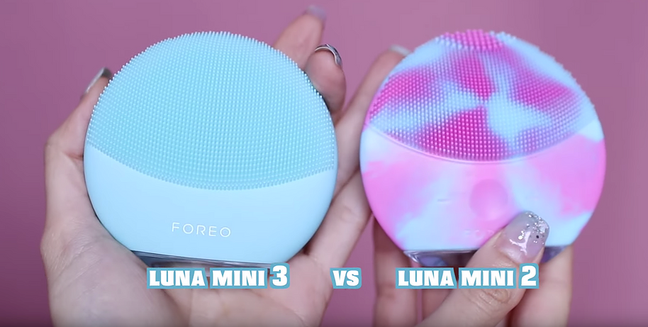 Kiểu dáng và thiết kế Foreo Luna Mini 2 và Luna Mini 3.