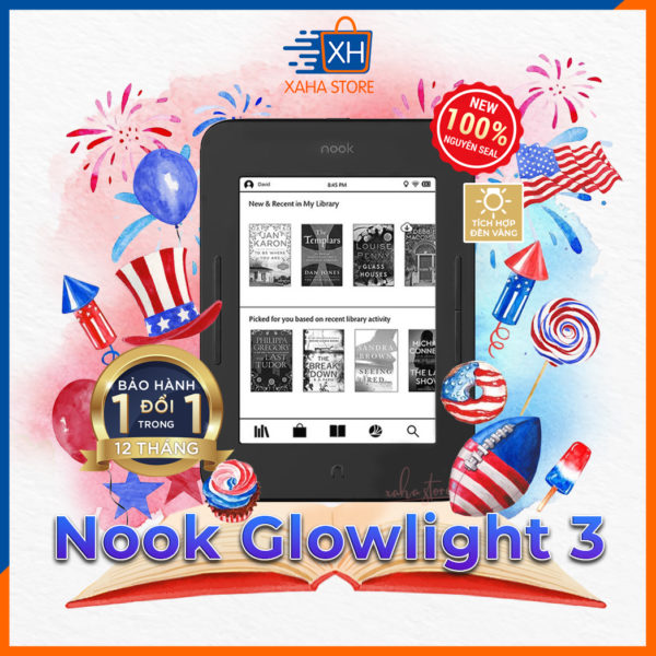 Máy đọc sách NOOK GlowLight 3 – Like New 99%