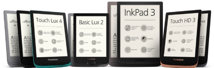 PocketBook đã giới thiệu rất nhiều mô mình máy đọc sách.