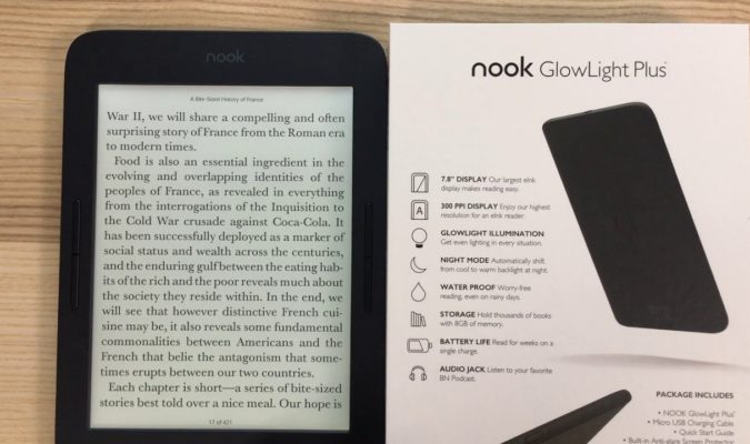 máy đọc sách Nook Glowlight Plus 2019