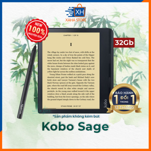 Máy Đọc Sách Kobo Sage 8 Inch Có Thể Dùng Bút Stylus – Dòng máy cao cấp