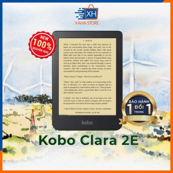Máy đọc sách Kobo Clara 2E – 16GB – Cổng USB Type C – Màn hình 6 inch – Bảo hành 12 tháng
